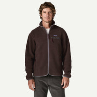 Men's Retro Pile Fleece Jacket - Den Brown