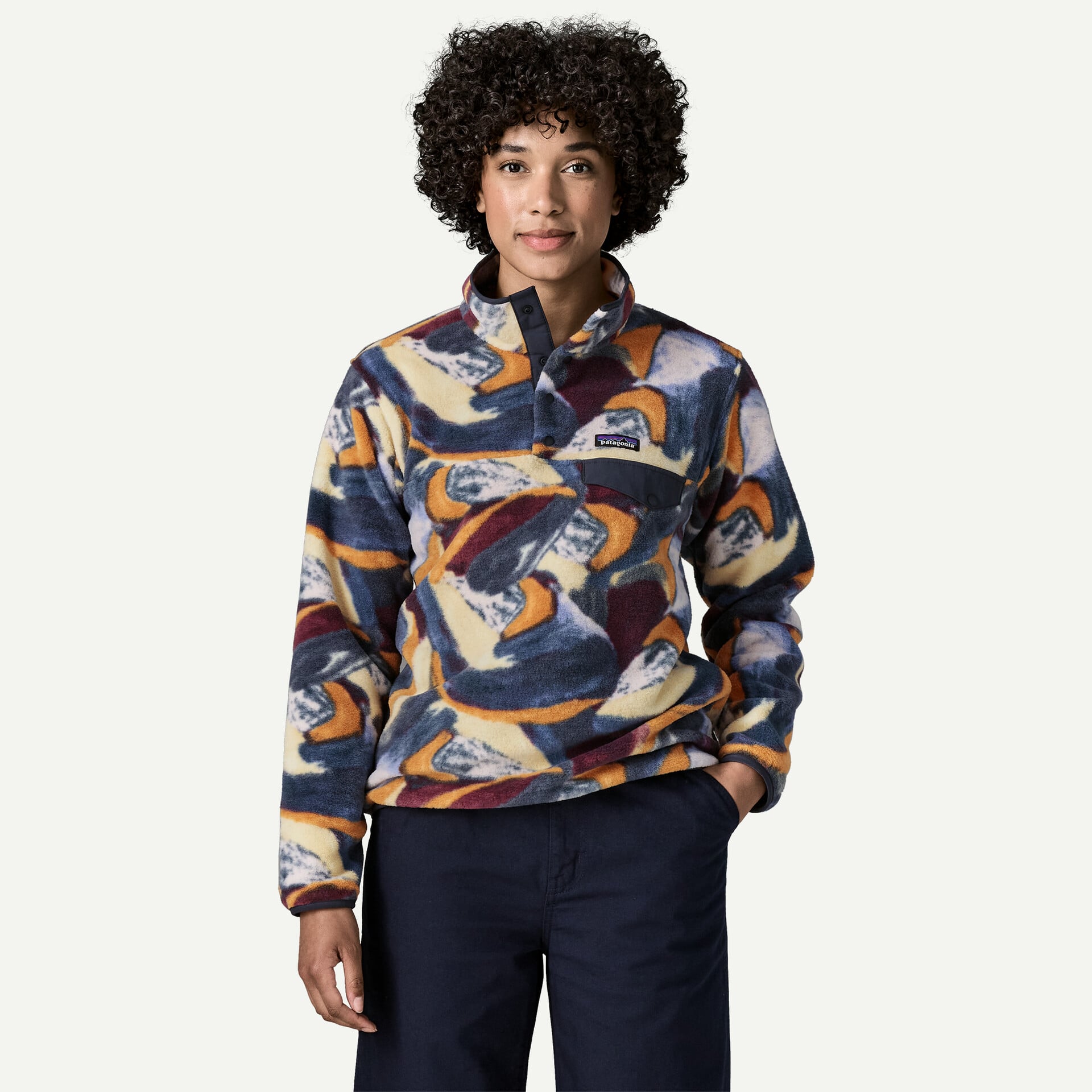 Women's Lightweight Synchilla Snap-T Fleece Pullover - Smudge: Smolder Blue