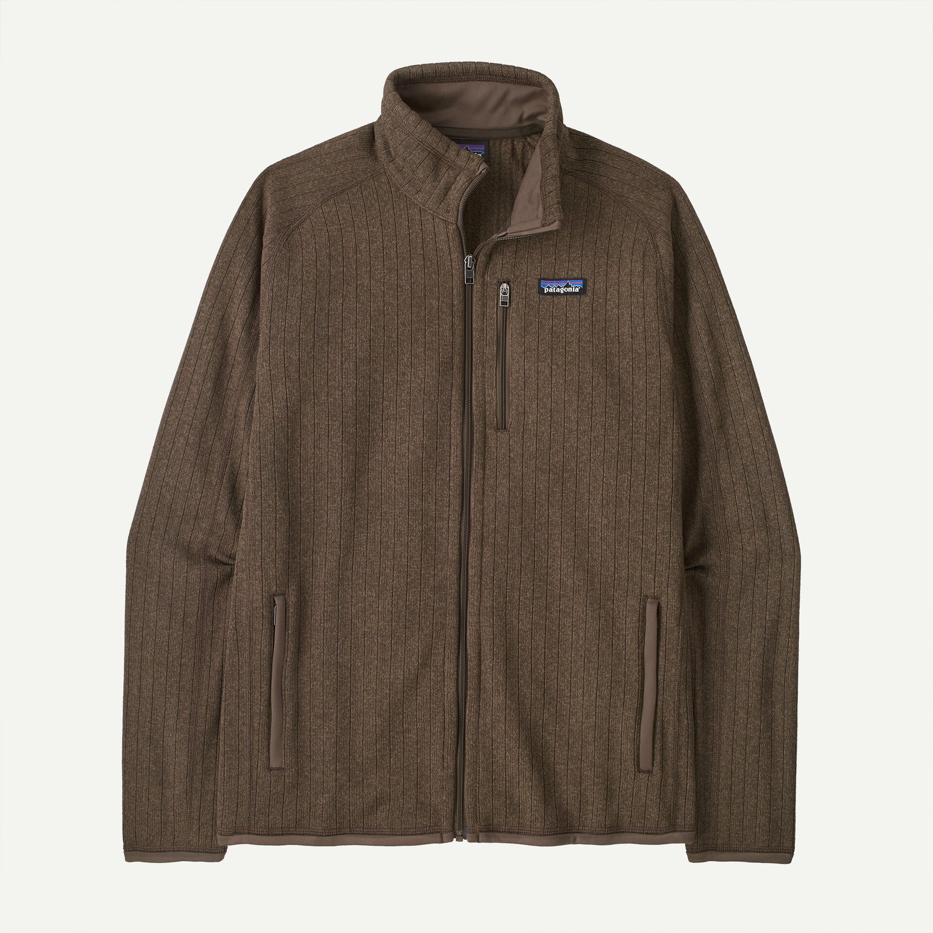 Men's Better Sweater Fleece Jacket - Marlow Brown Rib Knit