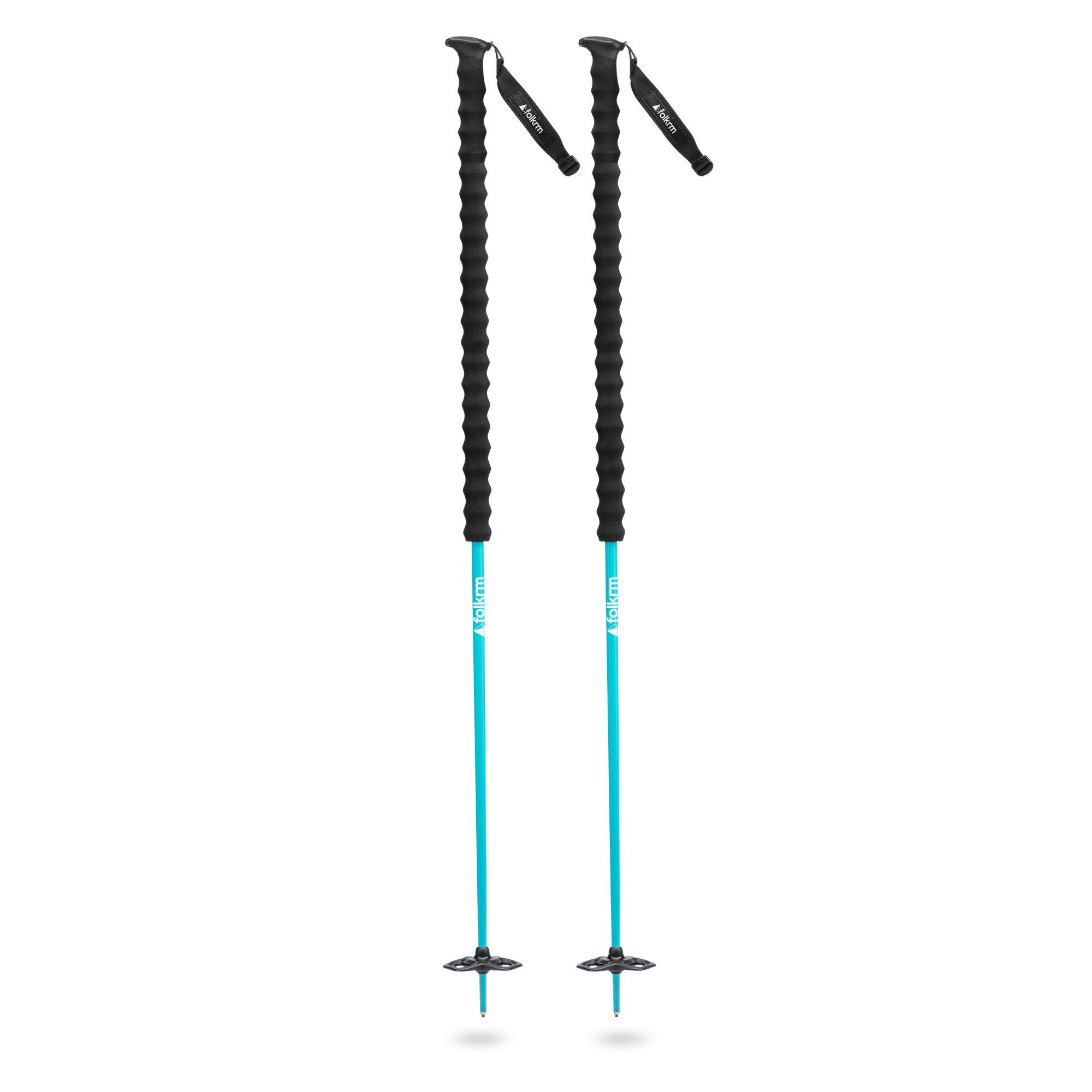 Folkrm Wy'east Ski Poles in Glacier Blue