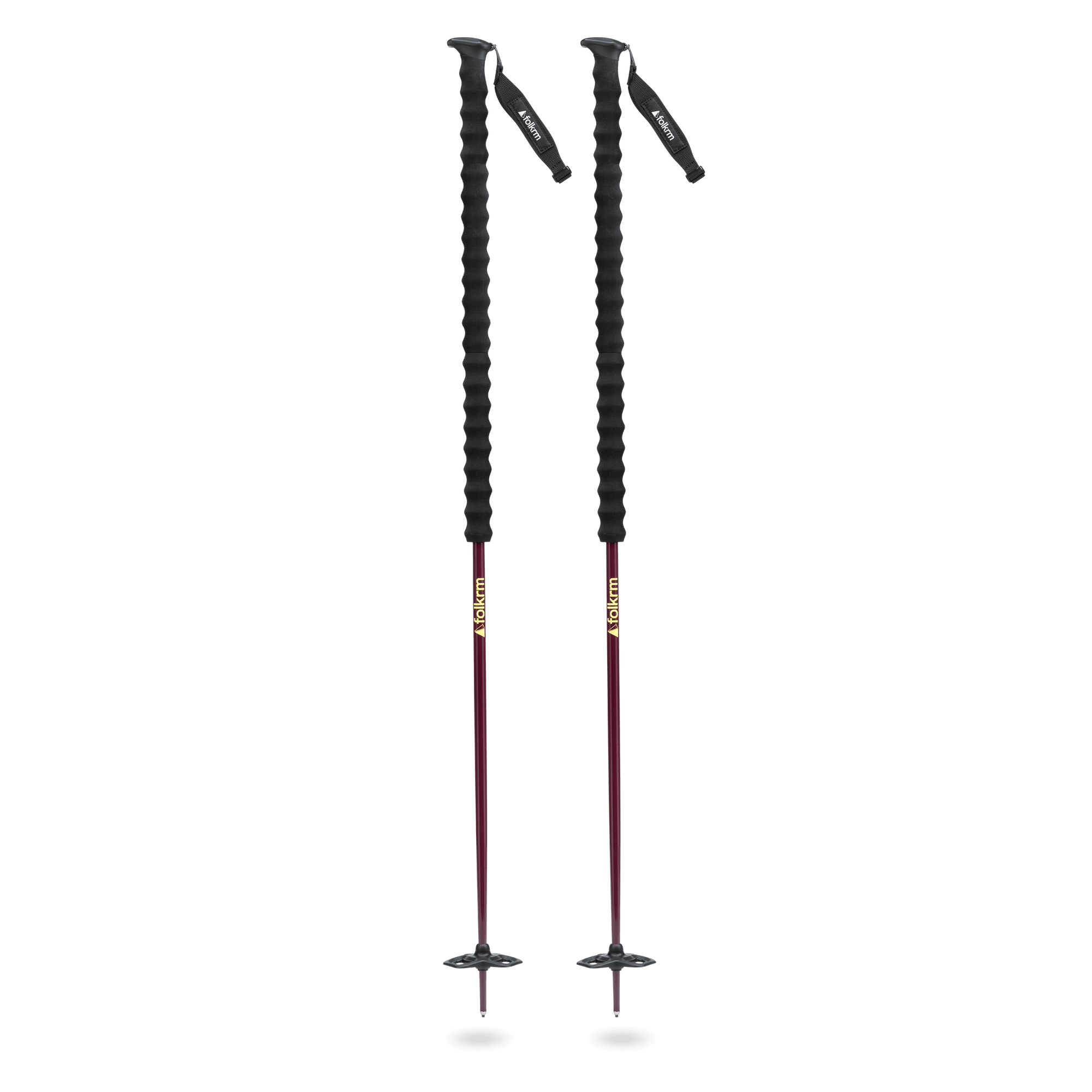 Folkrm Wy'east Ski Poles in Huckleberry Purple