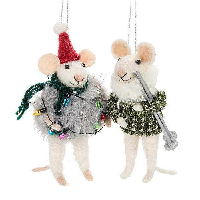 Abbott Winter Mouse Ornament (Assorted)