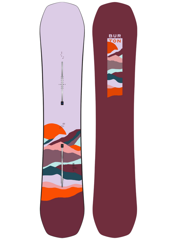 Burton Spellbinder Camber snowboard, Horizon base graphic
