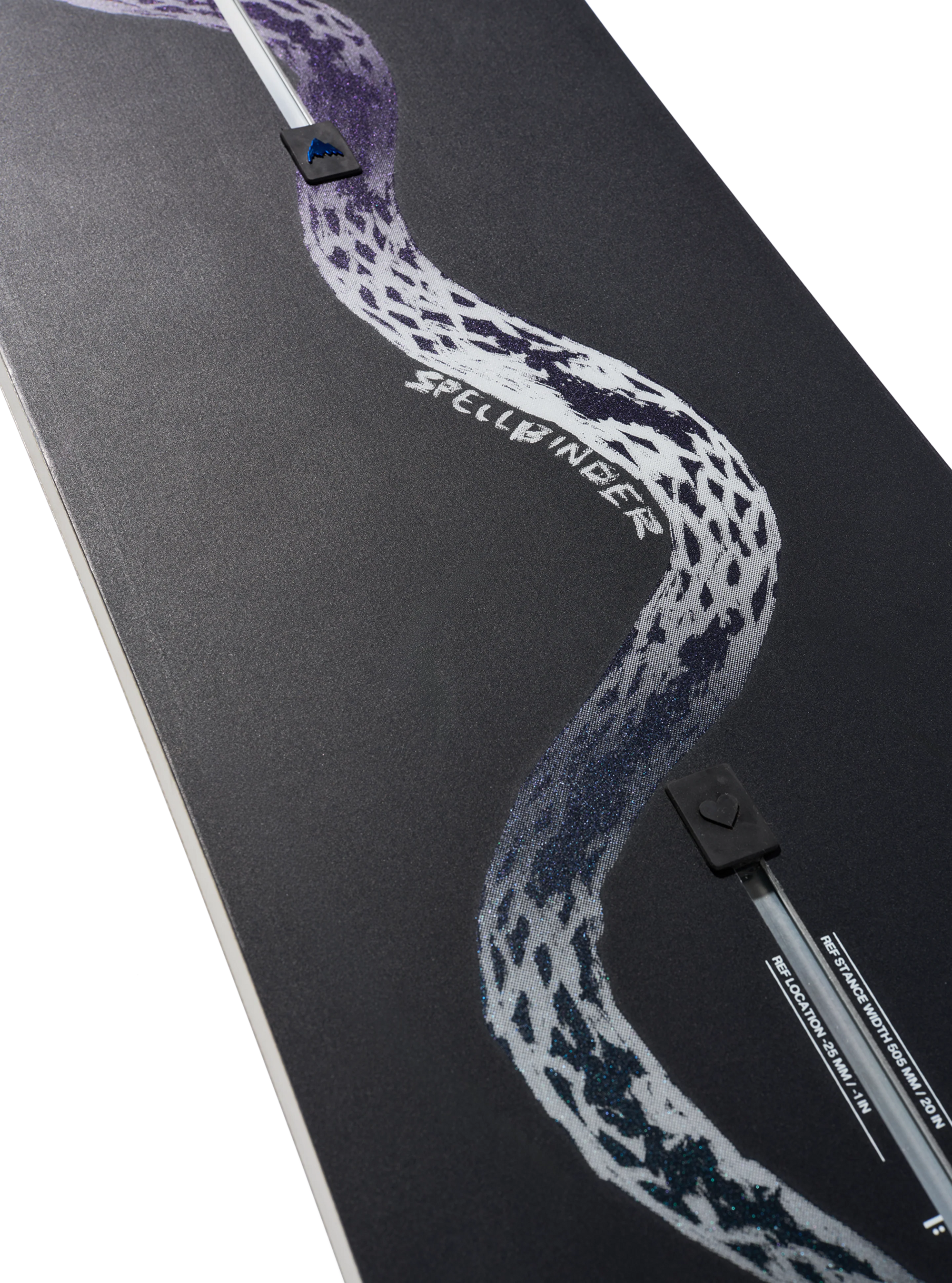 Burton Spellbinder Camber snowboard, Serpent topsheet