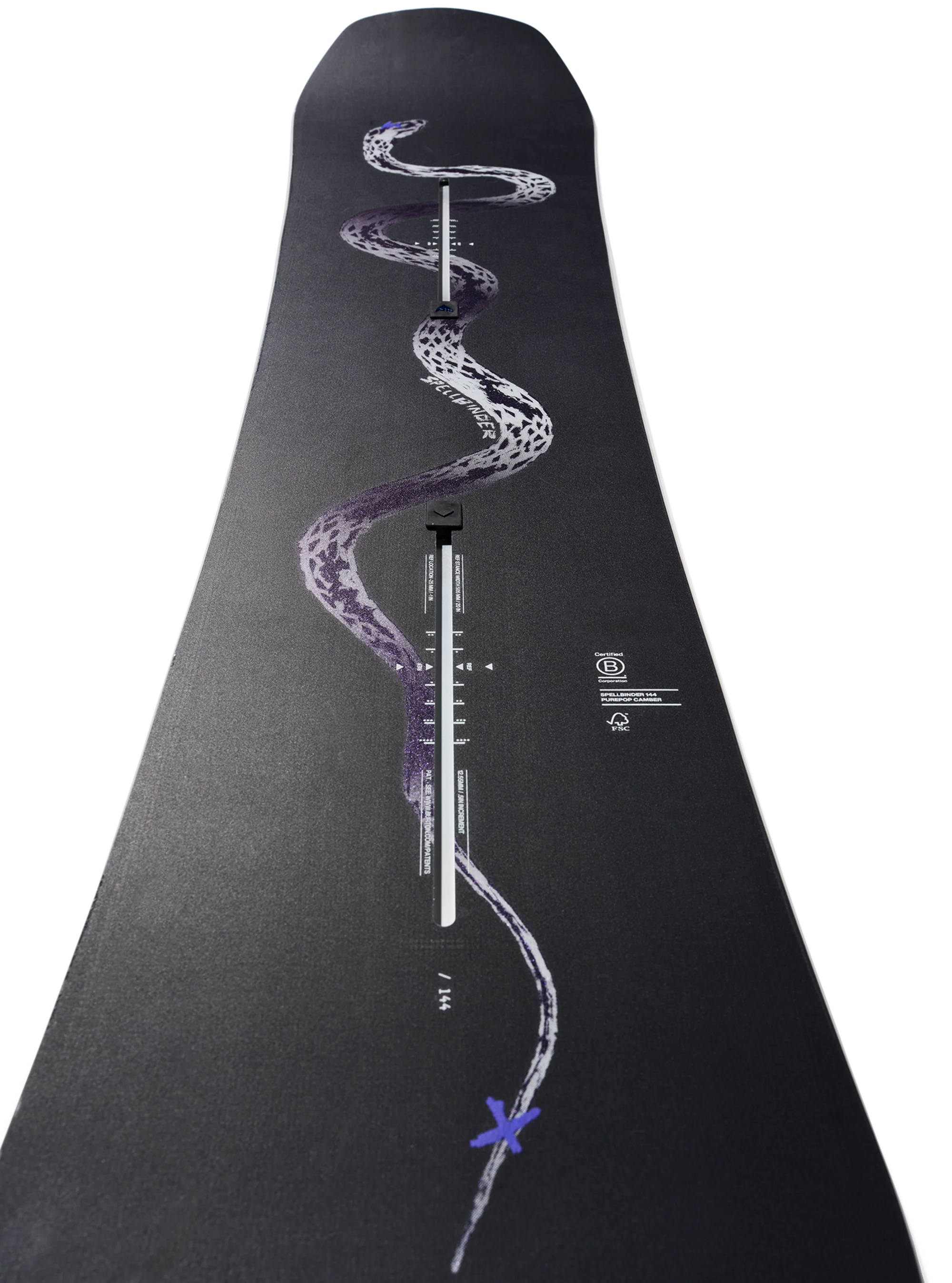 Burton Spellbinder Camber snowboard, Serpent detail