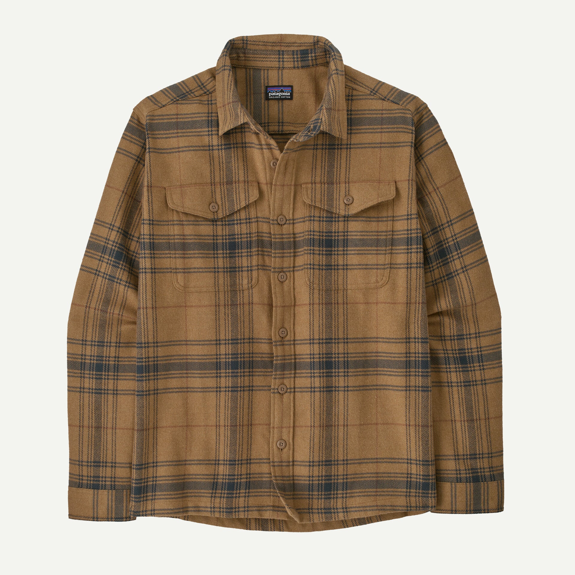 Men's Fjord Flannel Shirt - Dissolve: Slab Khaki