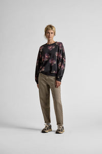 Maloja Women's MangaraM. Sweat Shirt - Deep Black Joy