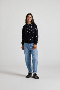 Maloja Women's PerdonigM. Flannel Sweat Shirt - Deep Black