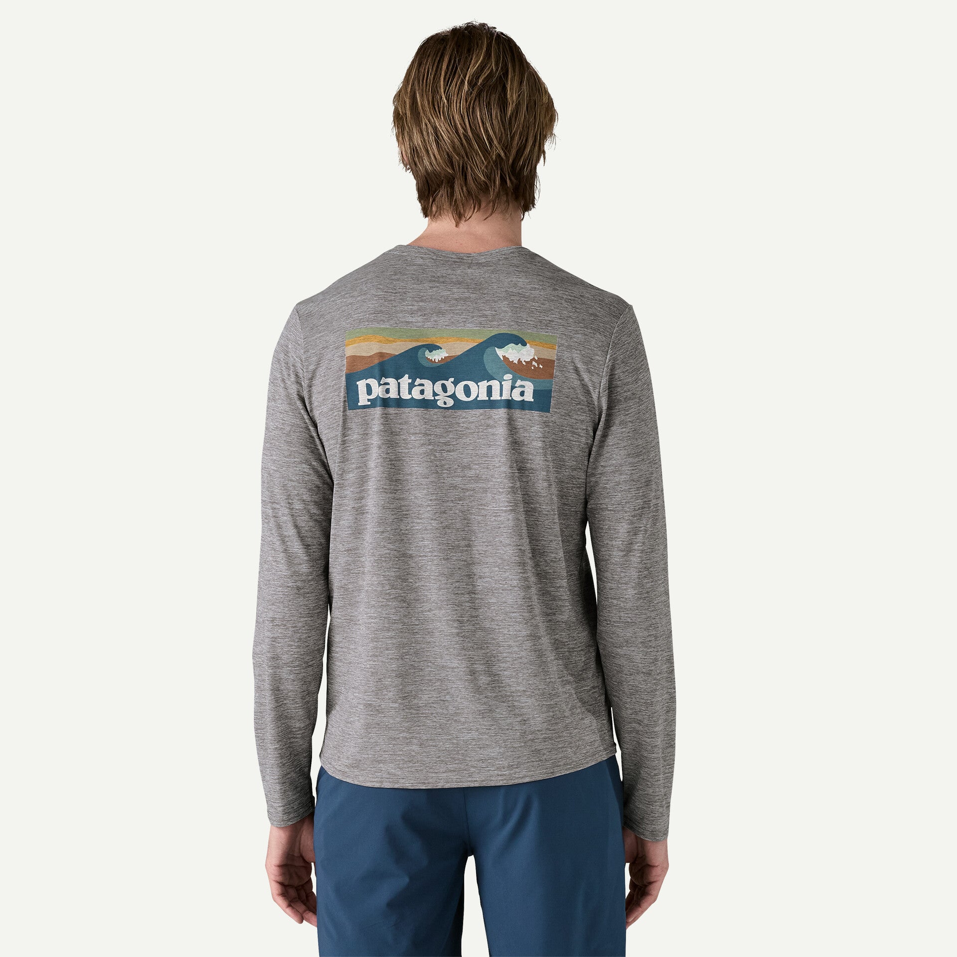 Men's Long Sleeve Capilene Cool Daily Graphic Shirt - Waters