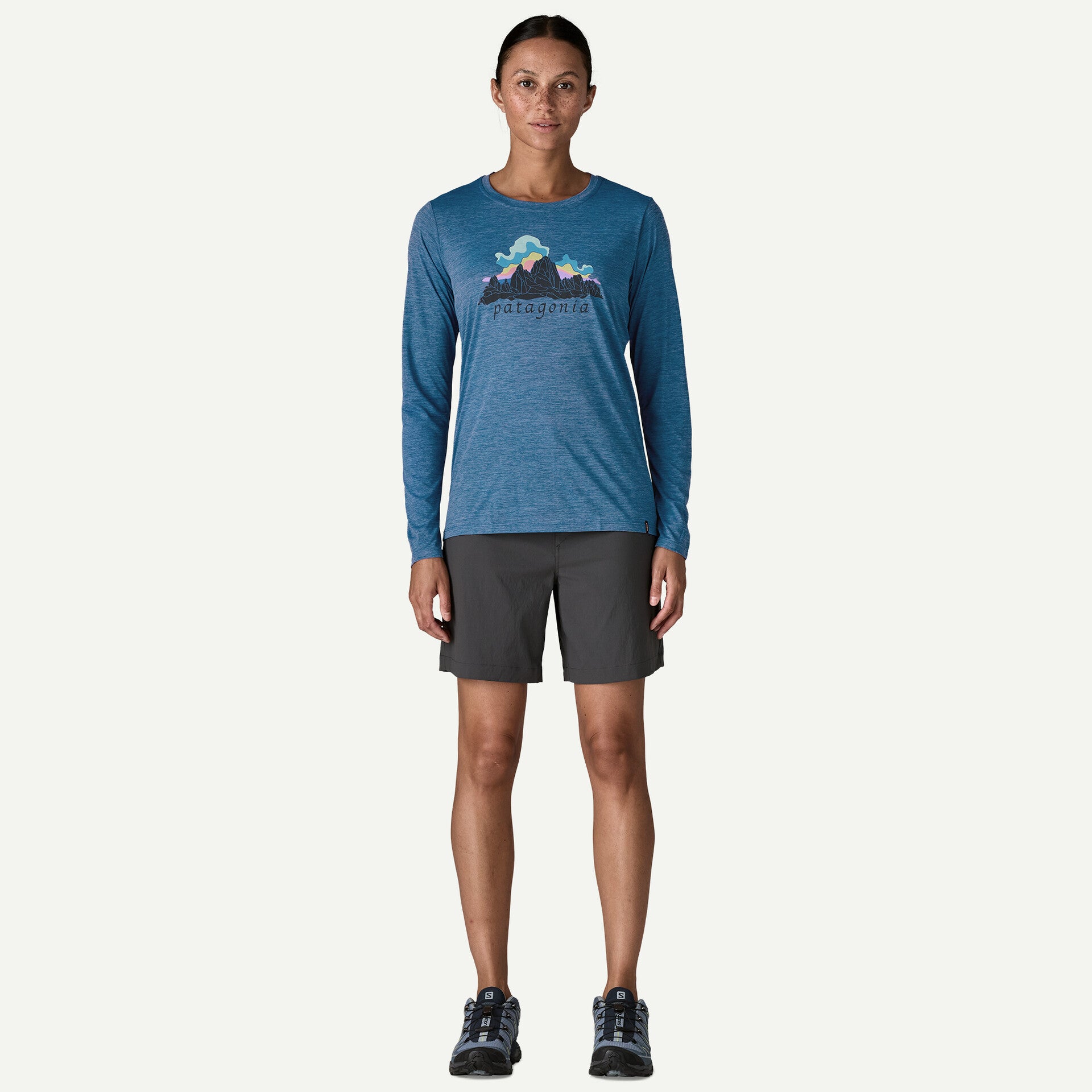Women's Long-Sleeved Capilene® Cool Daily Shirt - Fitz Roy Nimbus