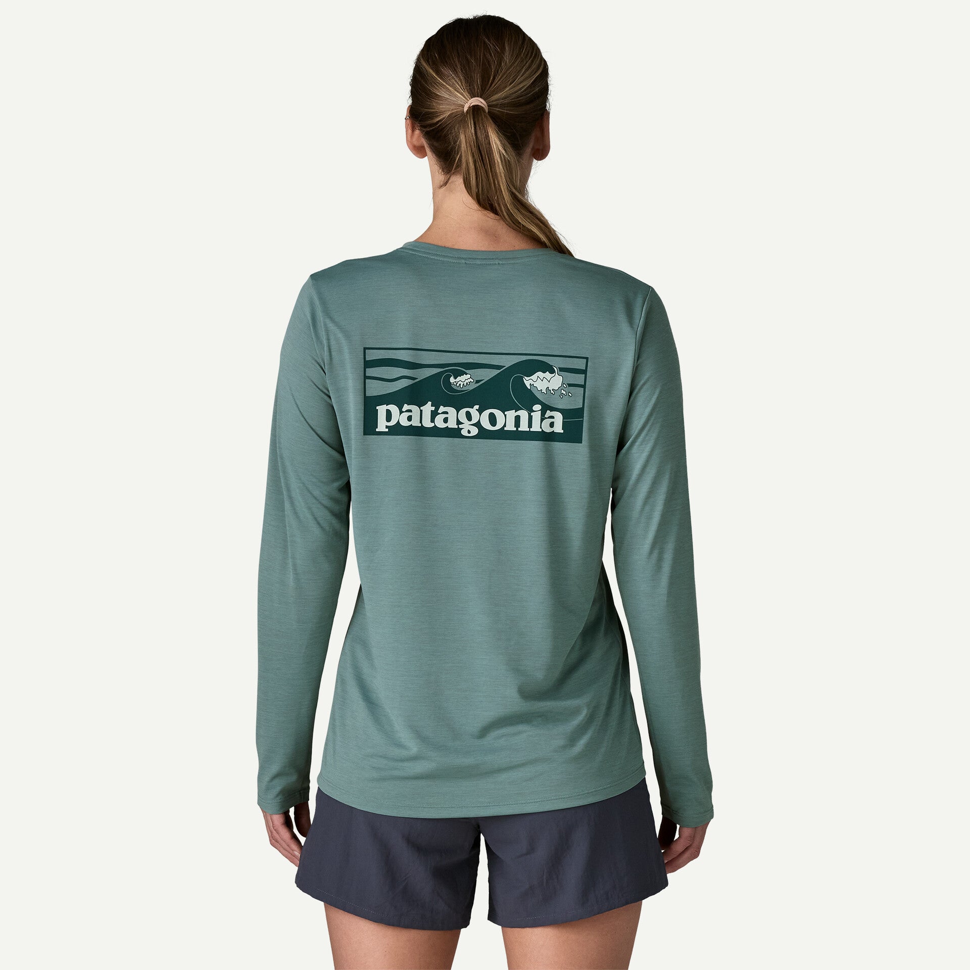 Women's Long-Sleeved Capilene® Cool Daily Shirt - Boardshort Logo