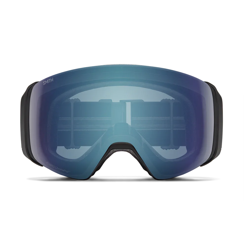 Smith 4D MAG goggle, Black frame with ChromaPop Everyday Blue Mirror lens