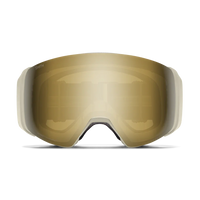 Smith 4D MAG goggle, Chalk Space Invader frame with ChromaPop Sun Black Gold Mirror lens