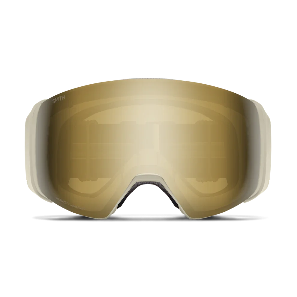 Smith 4D MAG goggle, Chalk Space Invader frame with ChromaPop Sun Black Gold Mirror lens