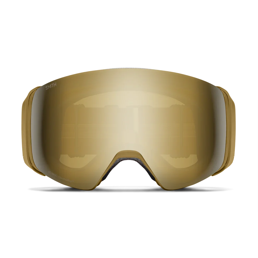 Smith 4D MAG goggle, Coyote Pow Hunter frame with ChromaPop Sun Black Gold Mirror lens