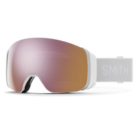 Smith 4D MAG goggle, White Vapor frame with ChromaPop Everyday Rose Gold Mirror lens