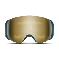 Smith 4D MAG goggle, Malachite frame with ChromaPop Sun Black Gold Mirror lens