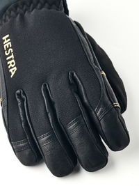 Hestra Army Leather GORE-TEX Short 5-Finger glove in Black, third view