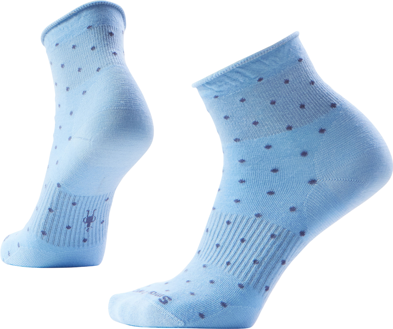 Smartwool Women's Everyday Classic Dot Ankle Socks in Serene Blue
