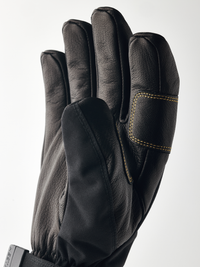 Hestra Army Leather GORE-TEX 5-finger glove, Black/Black, view 2