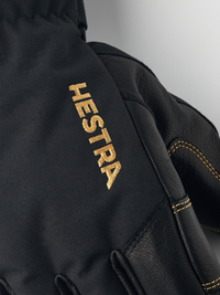 Hestra Army Leather GORE-TEX 5-finger glove, Black/Black, view 4