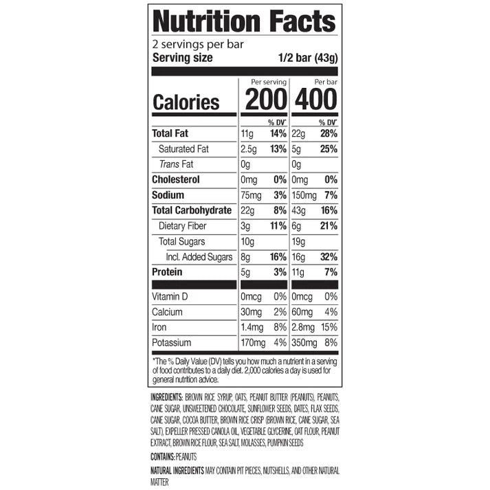 Simply Real Bar - Peanut Butter Chocolate Chip