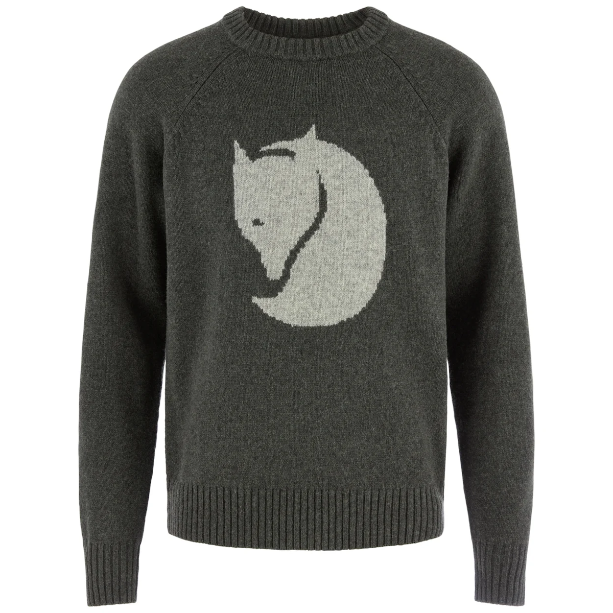 Fjällräven Men's Logo Knit Sweater, Deep Forest