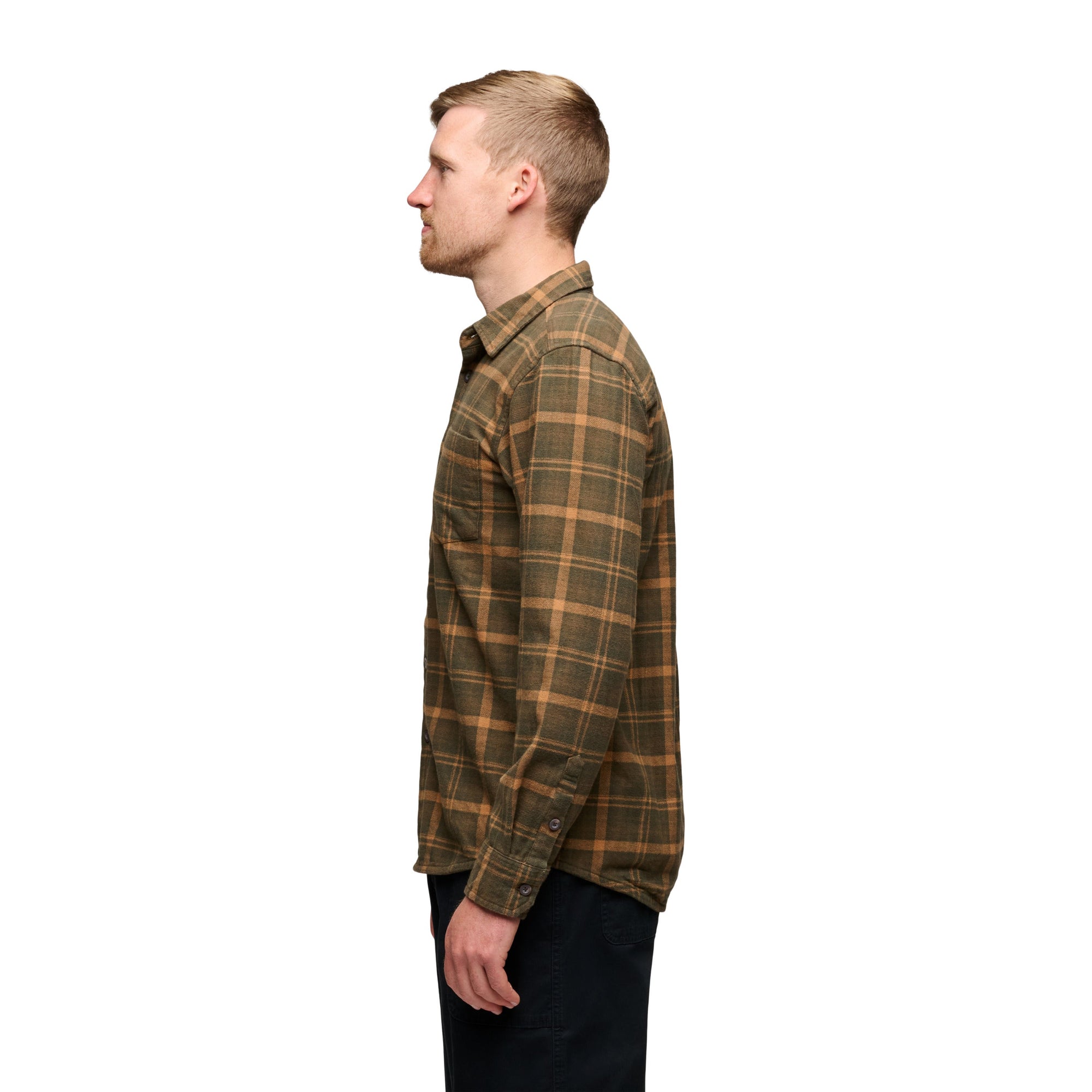 Black Diamond Men's Project Flannel - Dark Moss-Rye