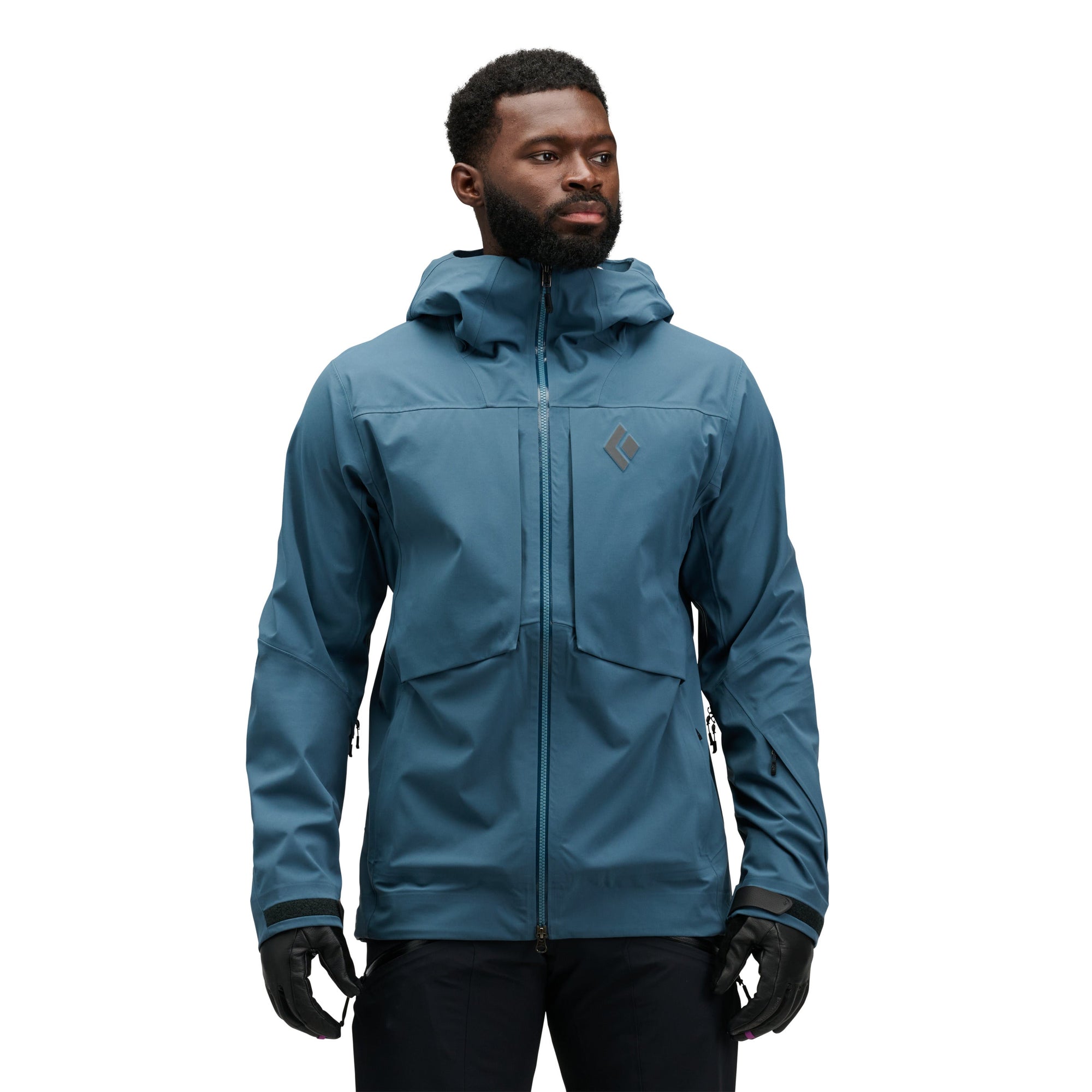 Black Diamond Men's Factor Shell - Midnight Blue, detail