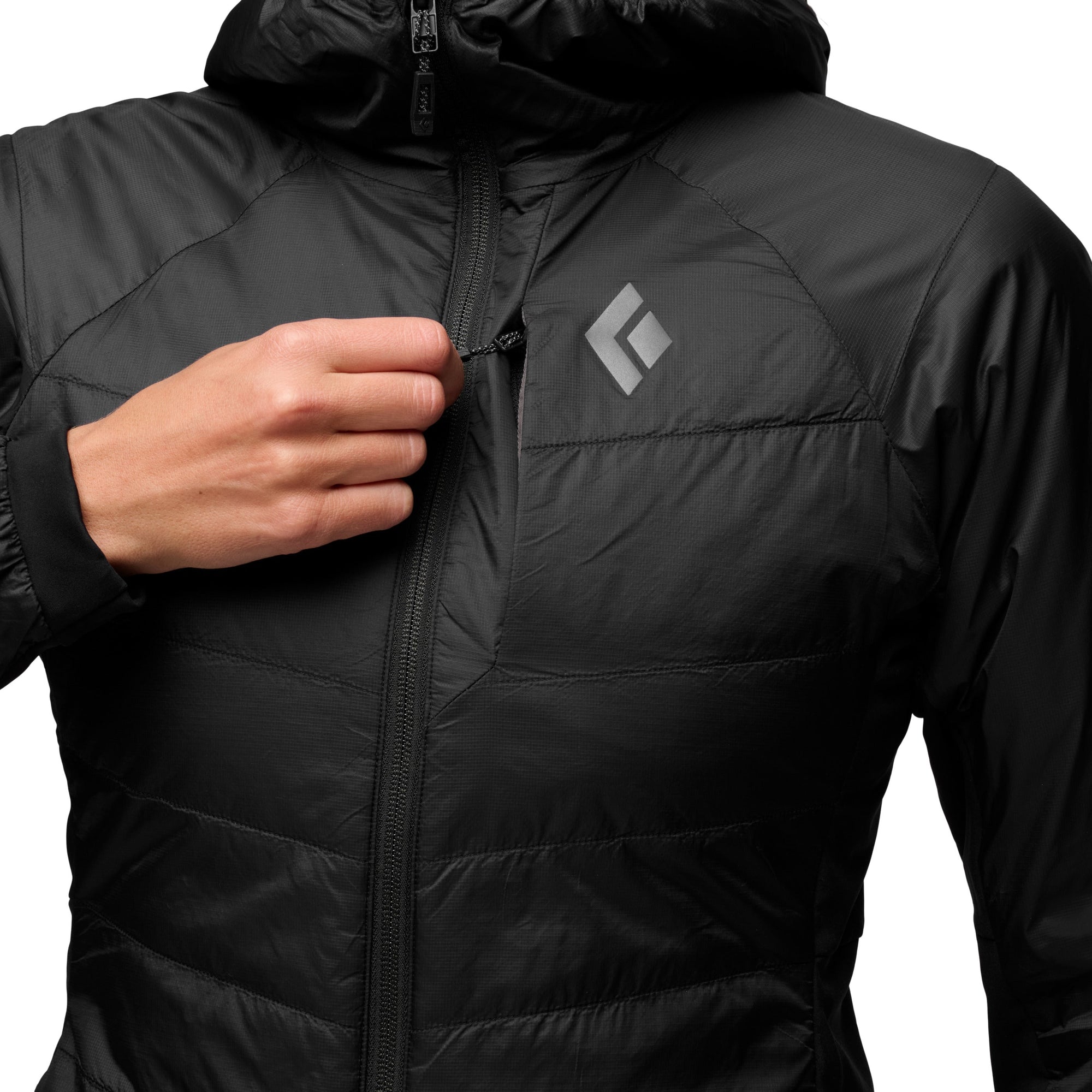 Black Diamond Women's Solution 1.0 Hoody - Black, detail