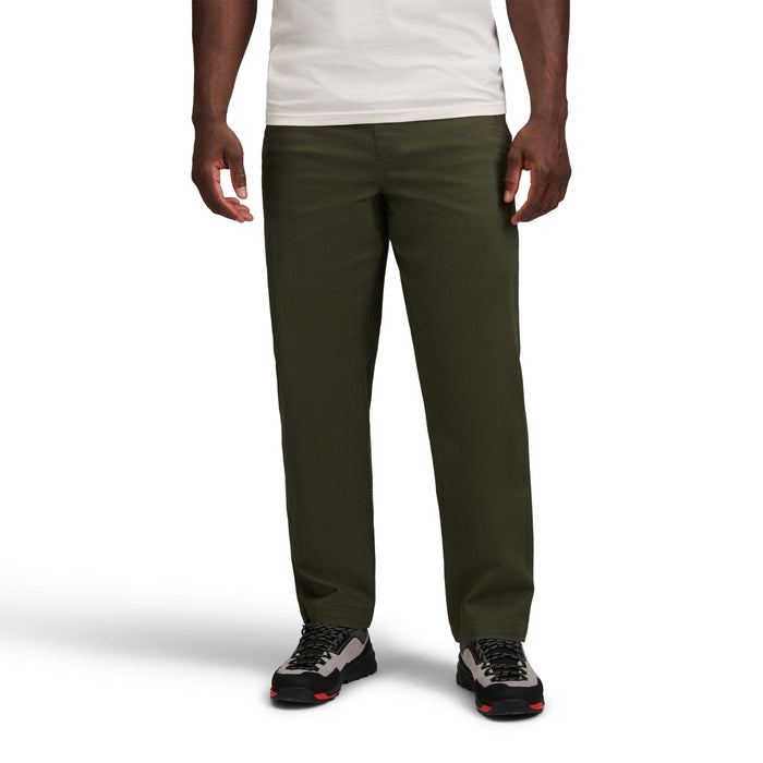 Black Diamond Men's Dirtbag Pants in Dark Moss, detail
