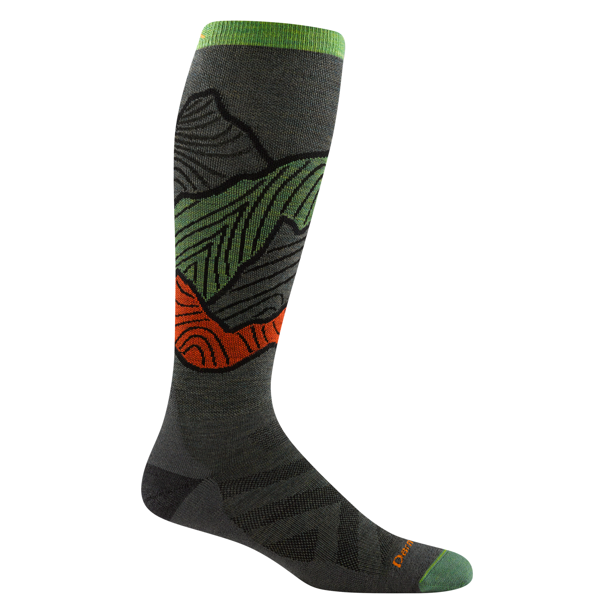 Men's Titan Over-the-Calf Ski Socks - Forest