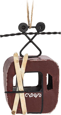 Abbott Red Cable Car Ornament