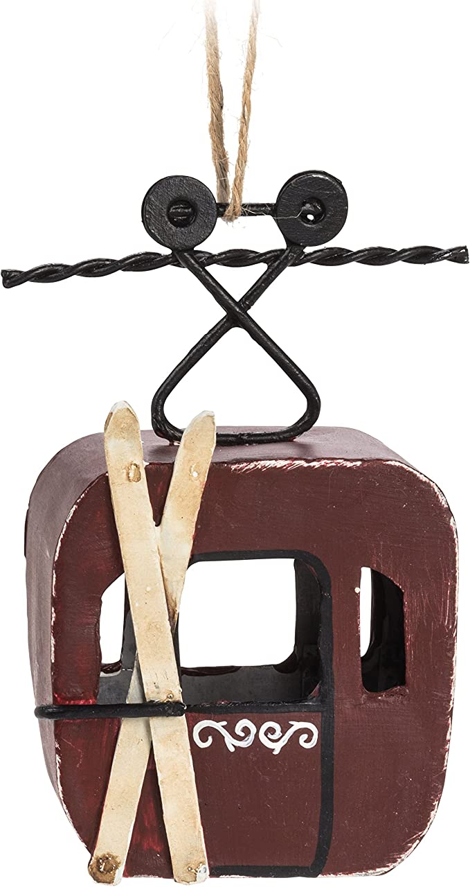 Abbott Red Cable Car Ornament