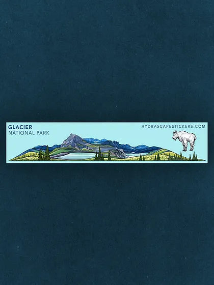 Glacier National Park Miniscape Sticker