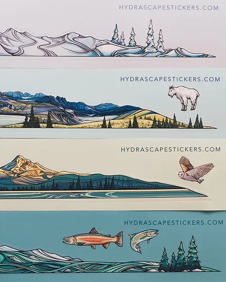Glacier National Park Miniscape Sticker