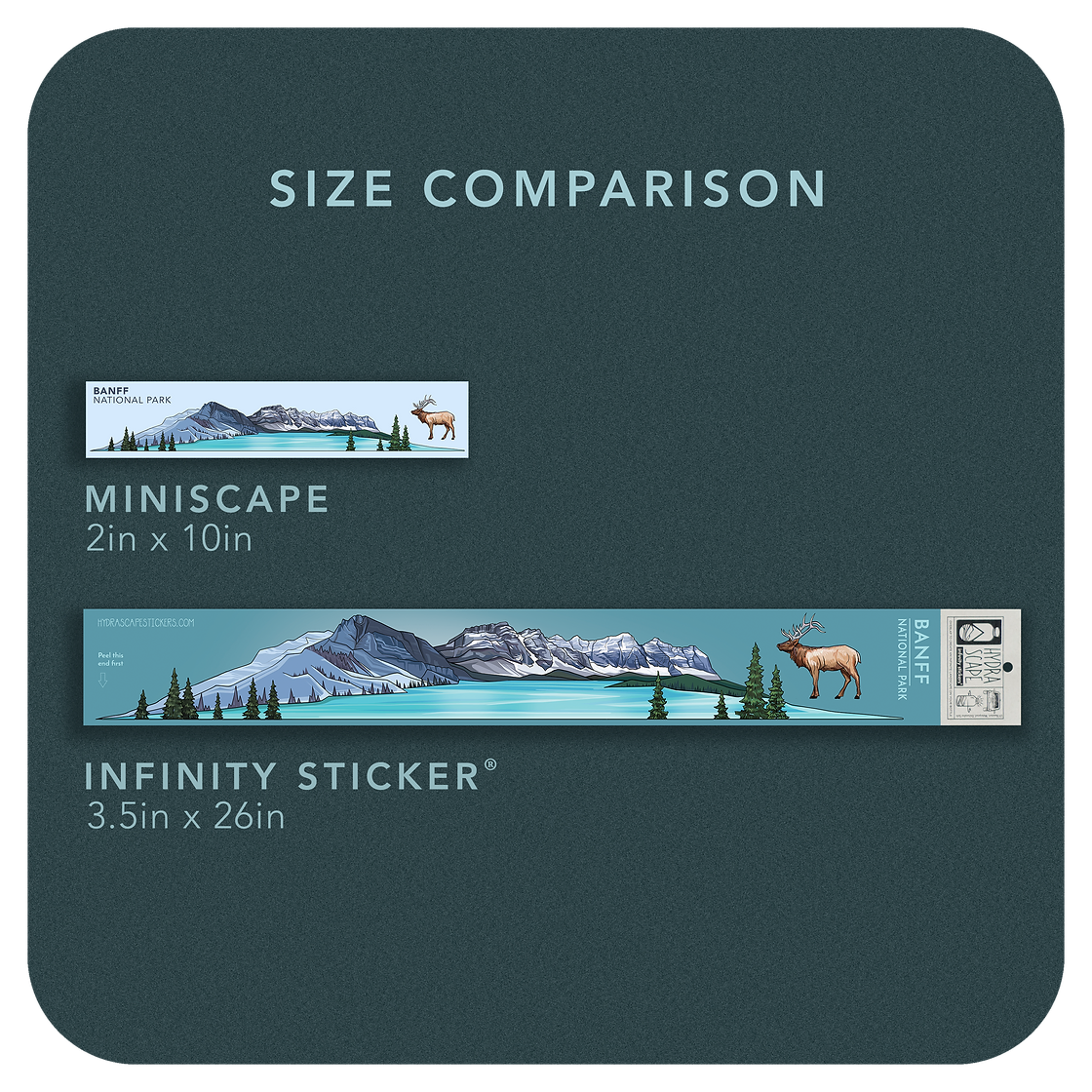 Banff National Park Miniscape Sticker