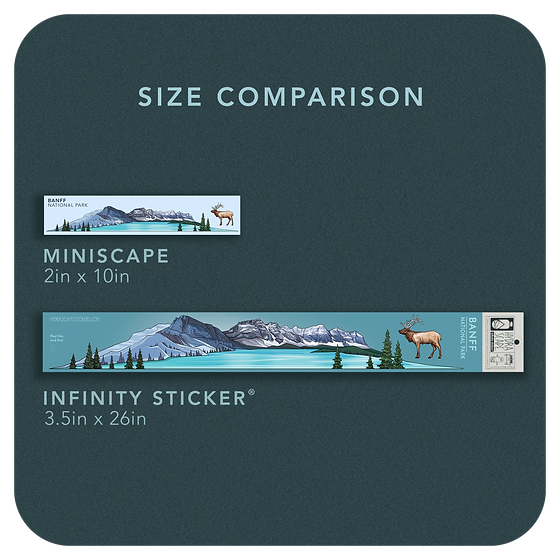 Denali National Park Miniscape Sticker