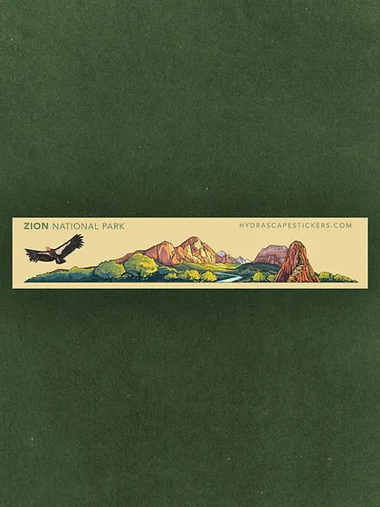 Zion National Park Miniscape Sticker