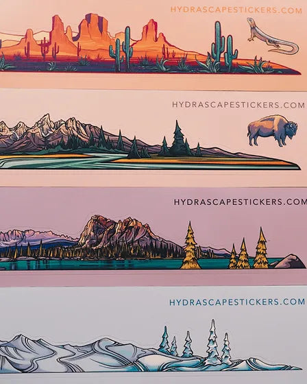 Grand Teton National Park Miniscape Sticker