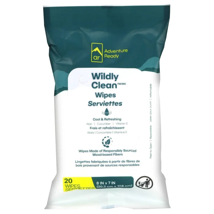 Wildly Clean Body Wipes (20 Count)