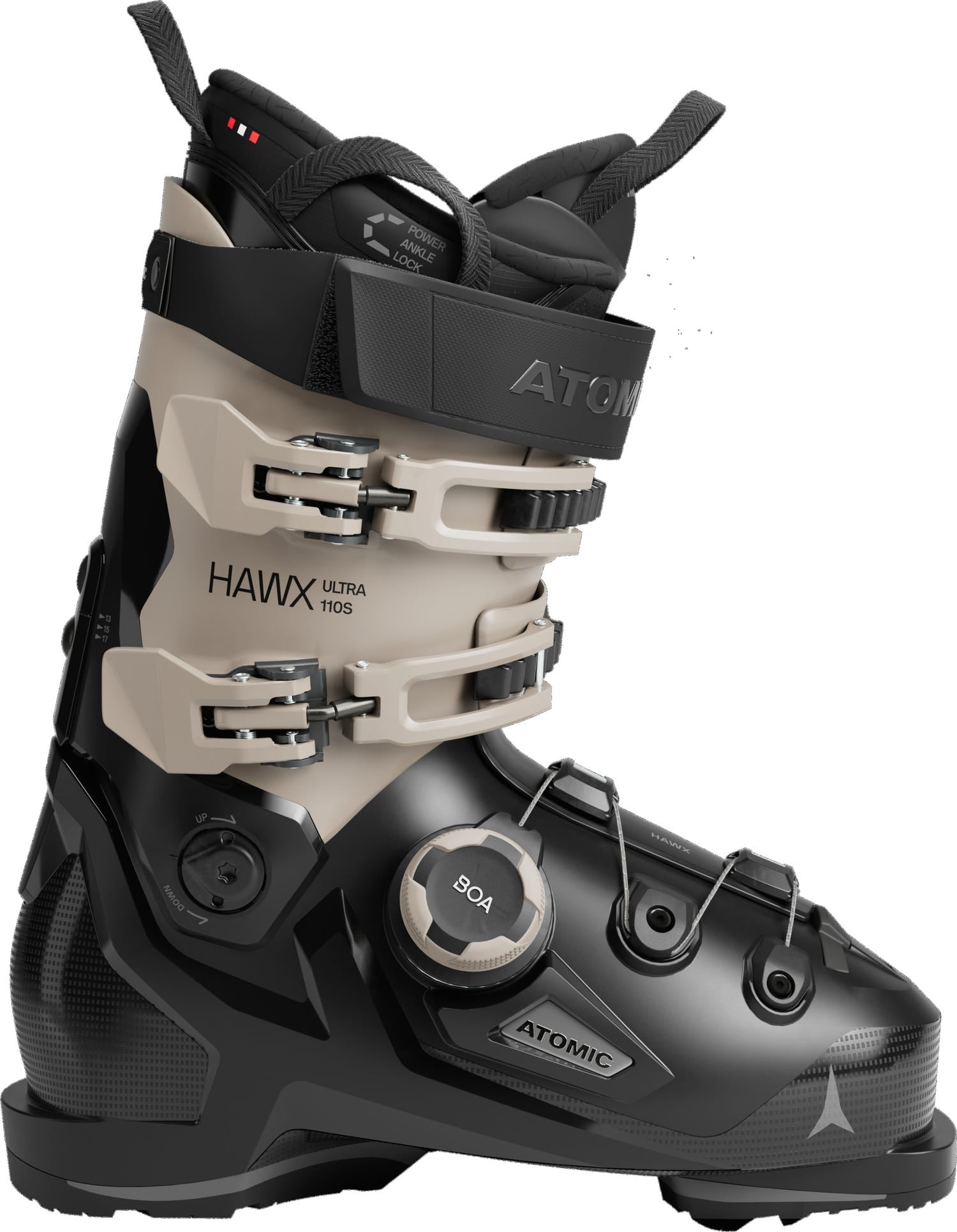 Atomic Hawx Ultra 110 S BOA ski boot - Black/Cement, side view