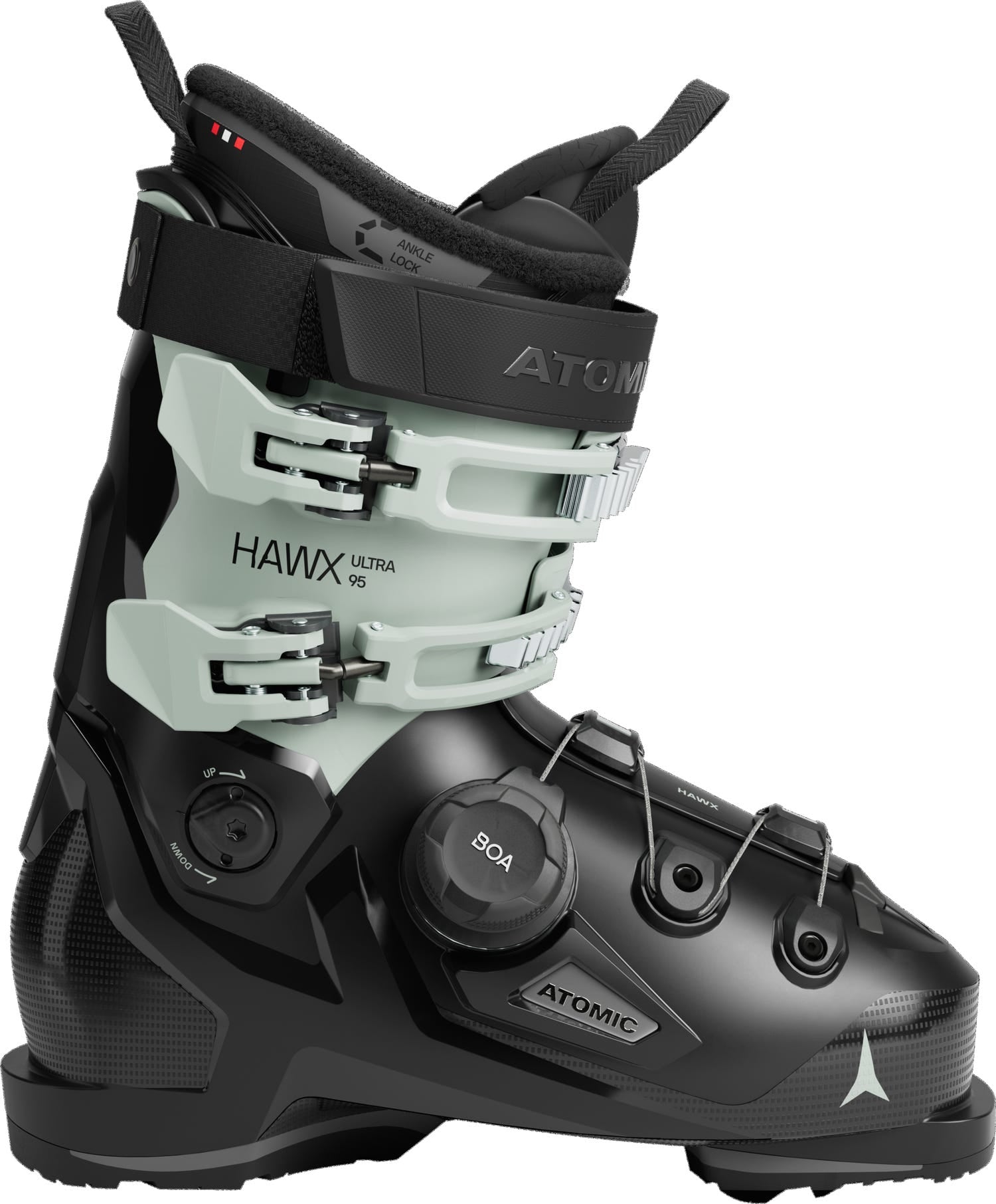 Atomic Hawx Ultra 95 BOA W women's ski boot - Black/Sage, side view