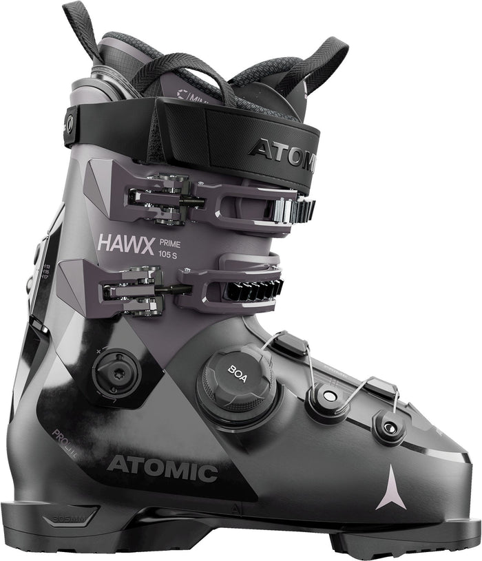 Atomic Hawx Prime 105 S BOA W women's ski boot - Black/Iron Ore, side view
