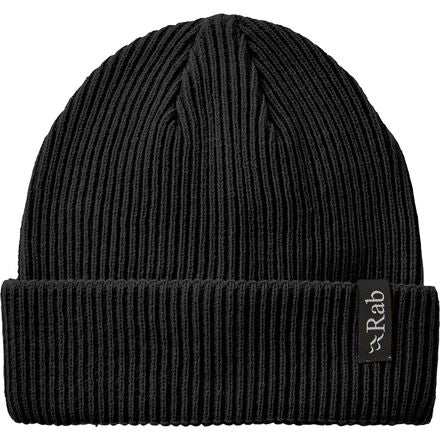 Rab Perimeter Rolled Beanie, Black