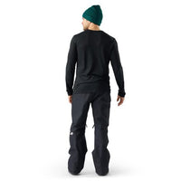 Smartwool Men's First Chair Pursuit Active Long Sleeve Graphic Tee in Black, detail