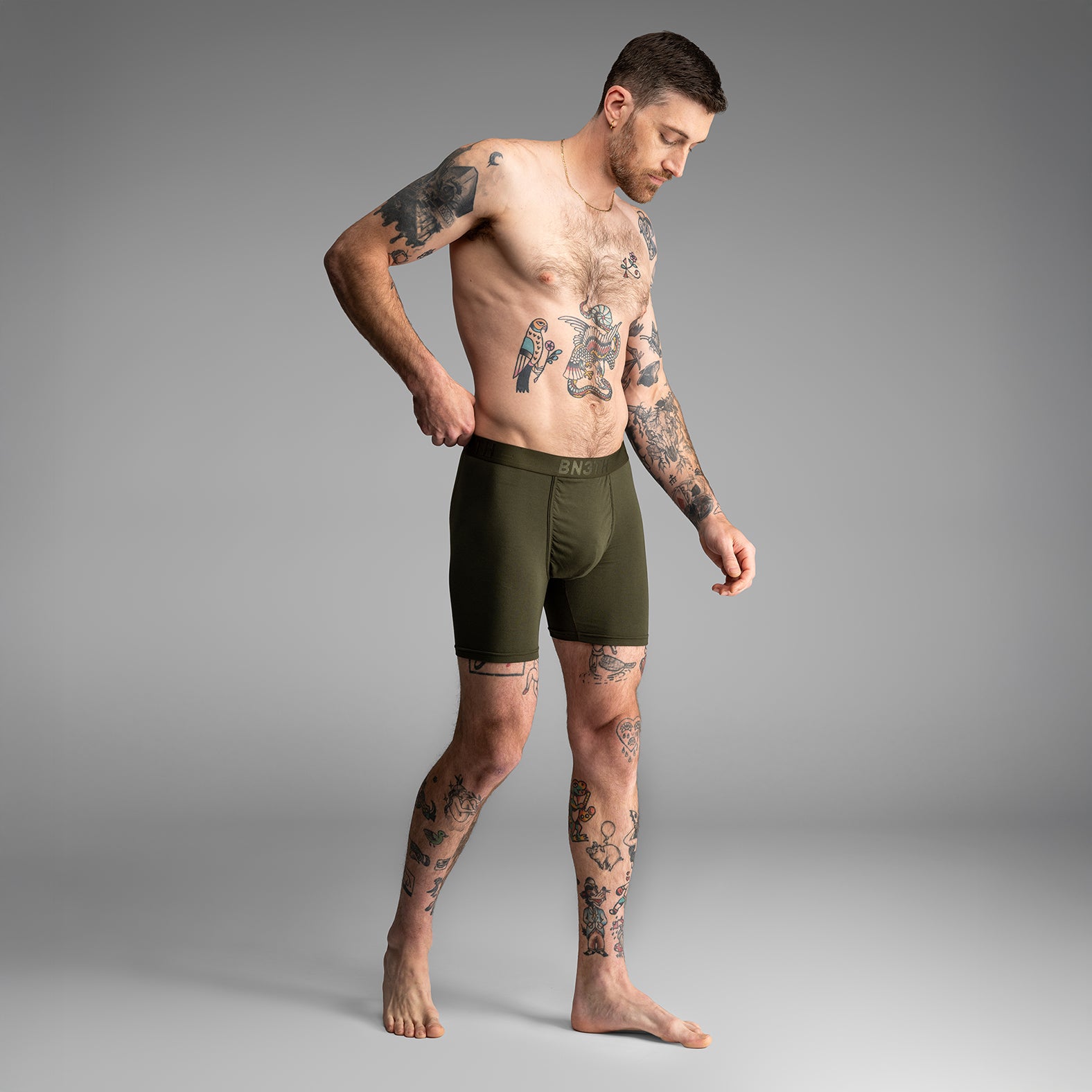 Bn3th Classic Icon Boxer Brief Duffle Green