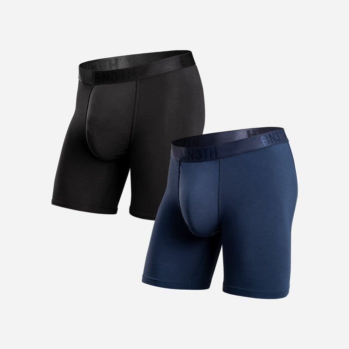 Men's Classic Icon Boxer Brief 2 Pack - Black / Navy, front