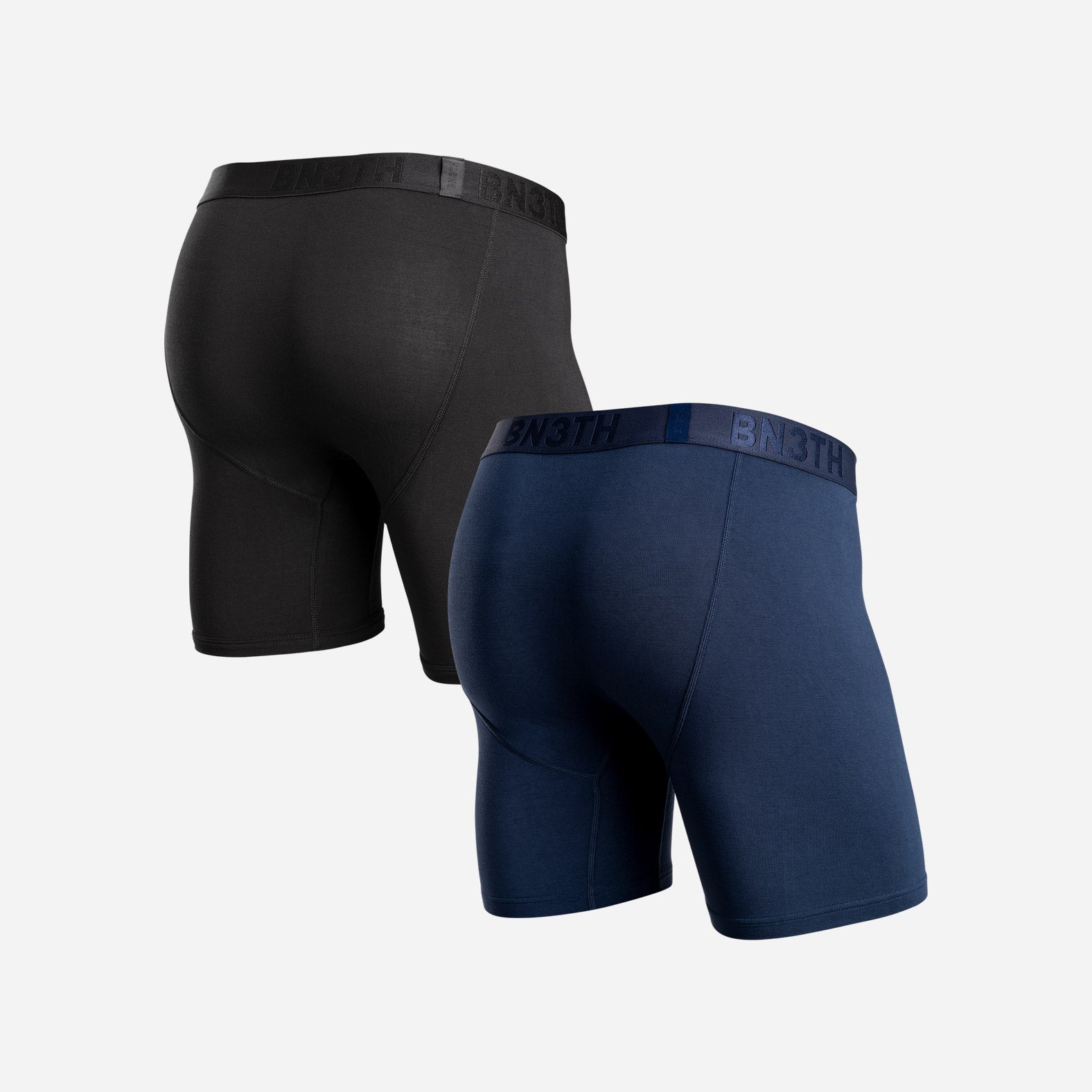 Men's Classic Icon Boxer Brief 2 Pack - Black / Navy, back