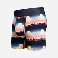 Essentials Boxer Brief in Cloudy Range Pink, front view